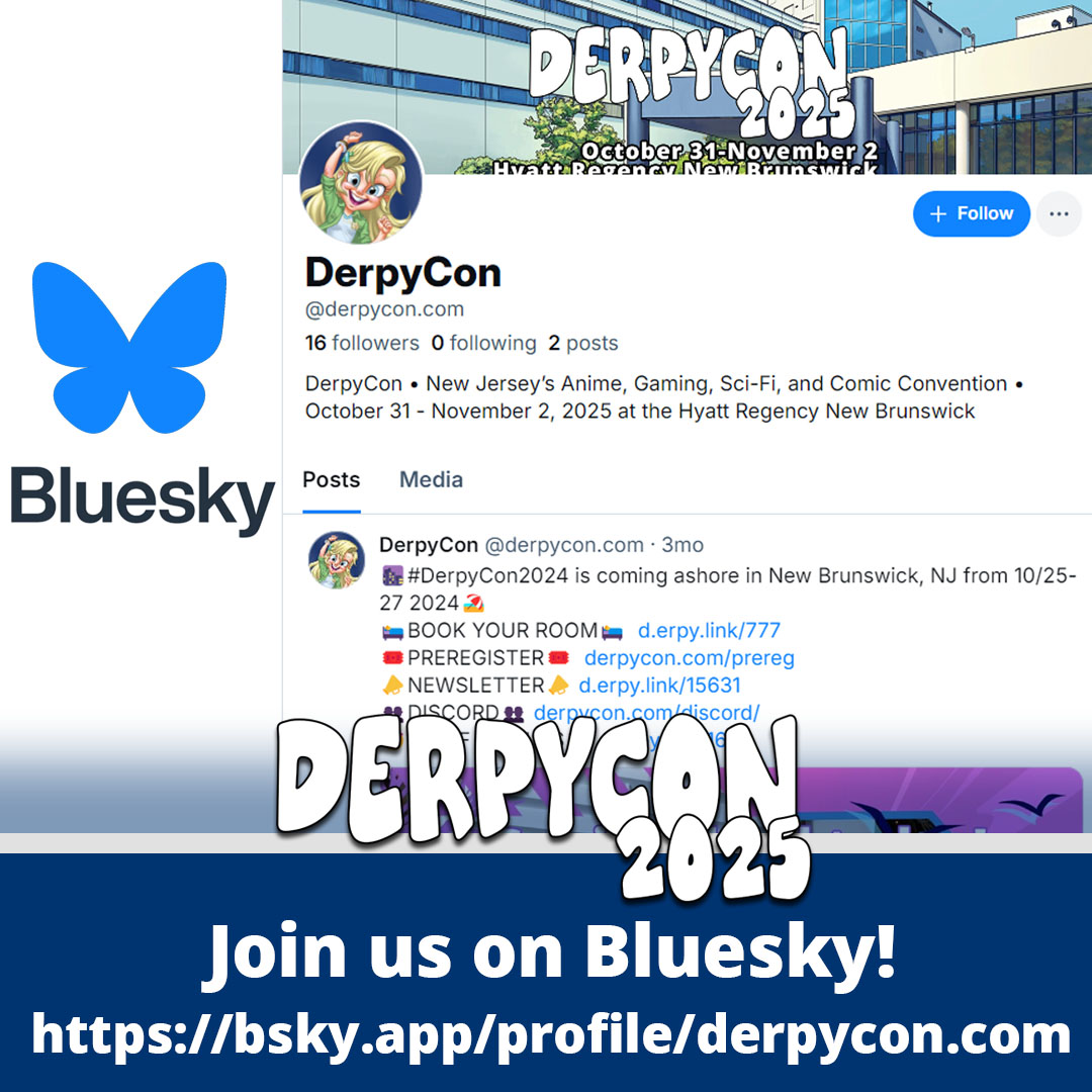 We are on Bluesky! | DerpyCon